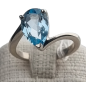 Bague Topaze bleue argent 925