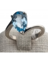 Bague Topaze bleue argent 925