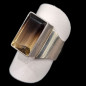 Bague Quartz fumé Argent 925 Taille 63