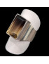 Bague Quartz fumé Argent 925 Taille 63