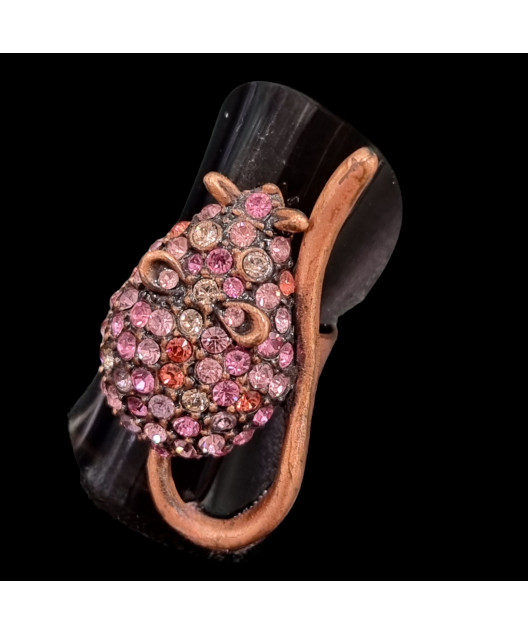 Bague Laiton Zirconium souris Taille 54+