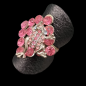 Bague Acier Zirconium grenouille Taille 54+