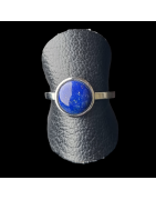 Bague Lapis-lazuli Acier inox Taille 56