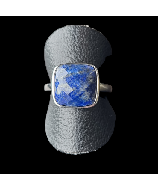 Bague Lapis-lazuli Acier inox
