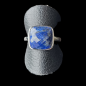 Bague Lapis-lazuli Acier inox