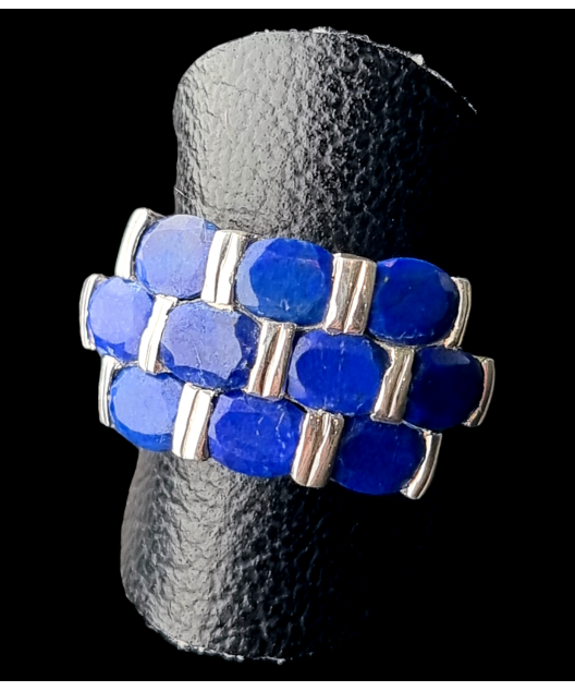 Bague Lapis-lazuli Argent 925 Taille 58