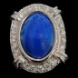 Bague Lapis-lazuli & Zirconium Argent 925 Taille 49+