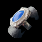 Bague Lapis-lazuli & Zirconium Argent 925 Taille 49+