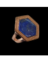 Bague Lapis-lazuli plaqué or Taille 57