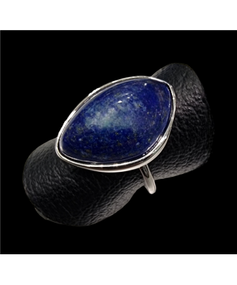 Bague Lapis-lazuli Acier inox Taille 55