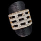 Bague Zirconium Bronze plaqué or Taille 54