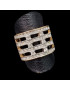 Bague Zirconium Bronze plaqué or Taille 54