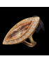 Bague Zirconium Bronze plaqué or Taille 55