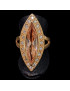 Bague Zirconium Bronze plaqué or Taille 55