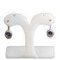 Boucles Améthyste sertie Argent 925