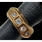 Bague Anneau Zirconium Bronze plaqué or Taille 52