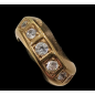 Bague Anneau Zirconium Bronze plaqué or Taille 52