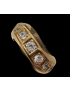 Bague Anneau Zirconium Bronze plaqué or Taille 52