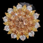 Bague Zirconium Bronze plaqué or Taille 58