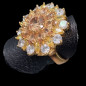 Bague Zirconium Bronze plaqué or Taille 58