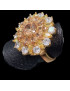 Bague Zirconium Bronze plaqué or Taille 58