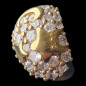 Bague Zirconium Bronze plaqué or
