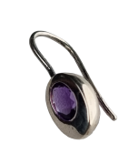 Boucles Améthyste sertie Argent 925