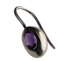 Boucles Améthyste sertie Argent 925