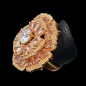 Bague Zirconium Bronze plaqué or Taille 56