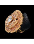 Bague Zirconium Bronze plaqué or Taille 56