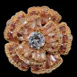 Bague Zirconium Bronze plaqué or Taille 56