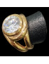 Bague Zirconium Bronze plaqué or Taille 53