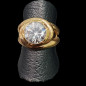 Bague Zirconium Bronze plaqué or Taille 53