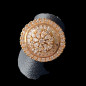 Bague Zirconium Bronze plaqué or Taille 55