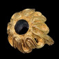 Bague Onyx Bronze plaqué or Taille 47