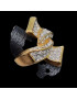 Bague Zirconium Bronze plaqué or Taille 60