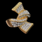 Bague Zirconium Bronze plaqué or Taille 60