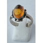 Bague Ambre baltique Argent 925 Taille 58