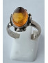 Bague Ambre baltique Argent 925 Taille 58