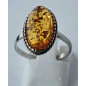 Bague Ambre baltique Argent 925 Taille 58