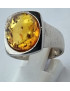 Bague Ambre baltique Argent 925 Taille 62