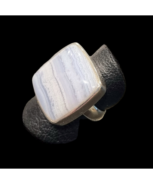Bague Calcédoine Argent 925 Taille 55