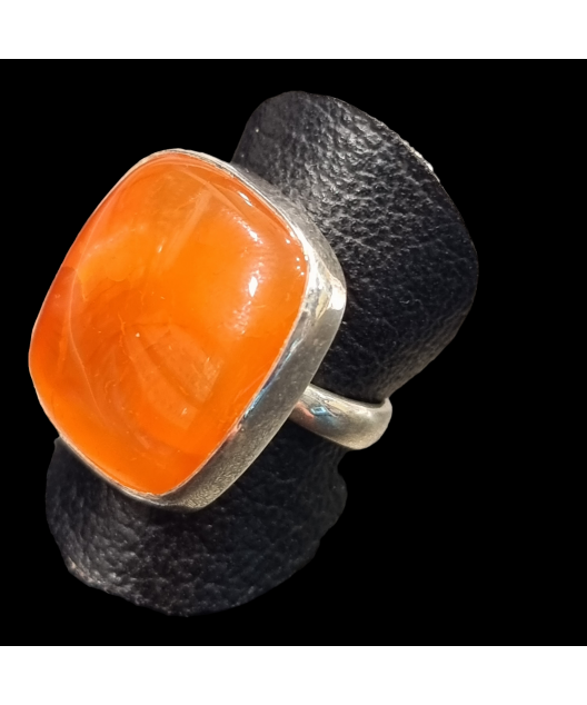 Bague Cornaline Argent 925 Taille 57