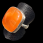Bague Cornaline Argent 925 Taille 57