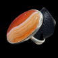 Bague Agate du Botswana Argent 925 Taille 58