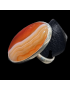 Bague Agate du Botswana Argent 925 Taille 58