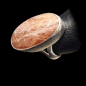 Bague Pierre de soleil Argent 925 Taille 56