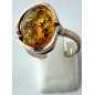 Bague Ambre baltique Argent 925 Taille 59