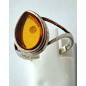 Bague Ambre baltique Argent 925 Taille 57