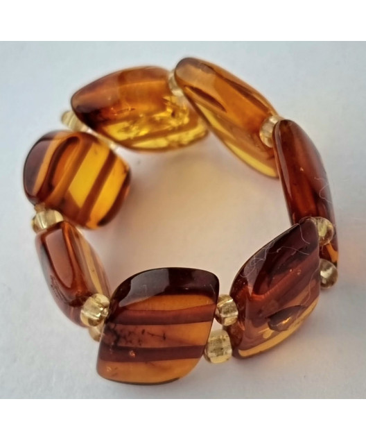 Bague Ambre baltique 51+